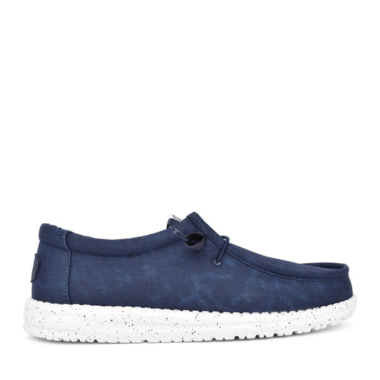 Mens Wally Laced Shoe In Navy