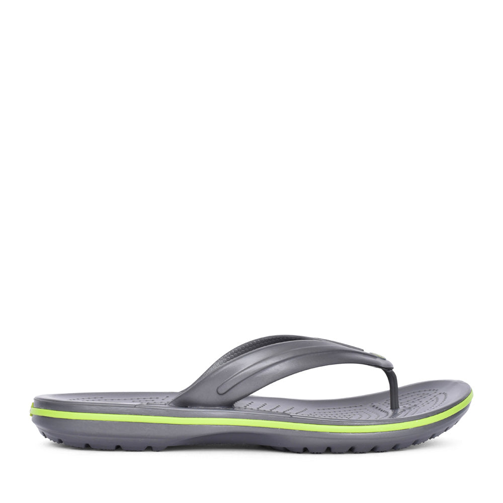 Unisex 11033 Crocband Flip Toe Post In Graphite
