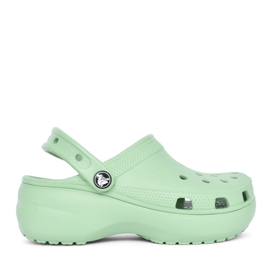 Ladies 206750 Classic Platform Clog In Fair Green