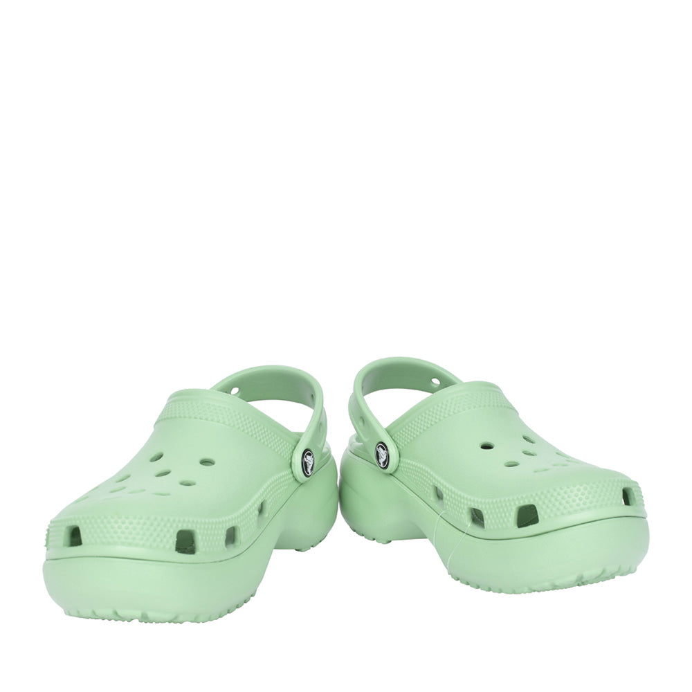 Ladies 206750 Classic Platform Clog In Fair Green