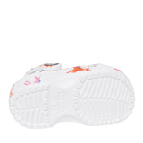 Girls 209697 Classic Unicorn Print Clog In White Multi
