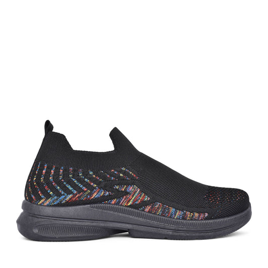 Ladies Appletini Slip-on Trainer In Black