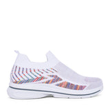 Ladies Appletini Slip-on Trainer In White