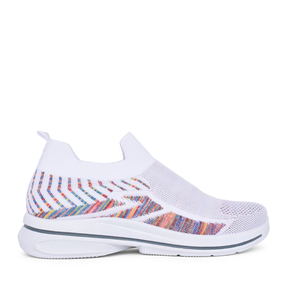 Ladies Appletini Slip-on Trainer In White