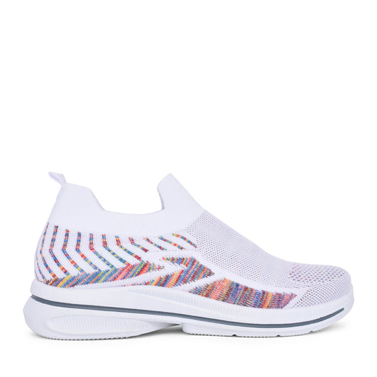 Ladies Appletini Slip-on Trainer In White