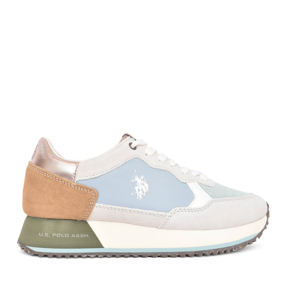 Ladies Sacha Laced Trainer In Mint