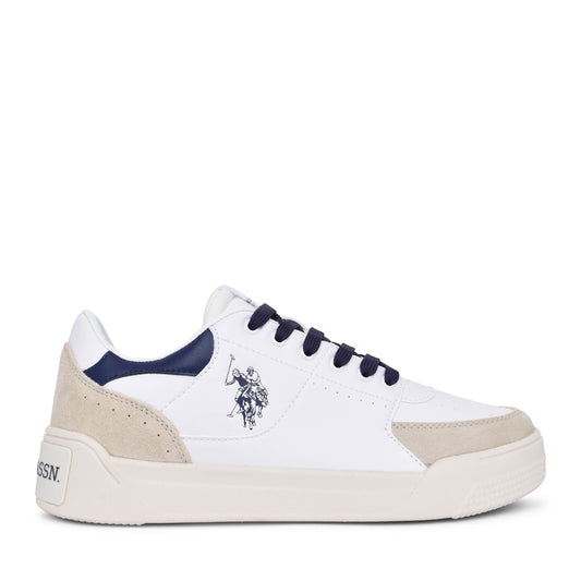 Ladies Nole Laced Trainer In White