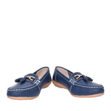 Ladies Nautical Slip-on Shoe In Dark Blue