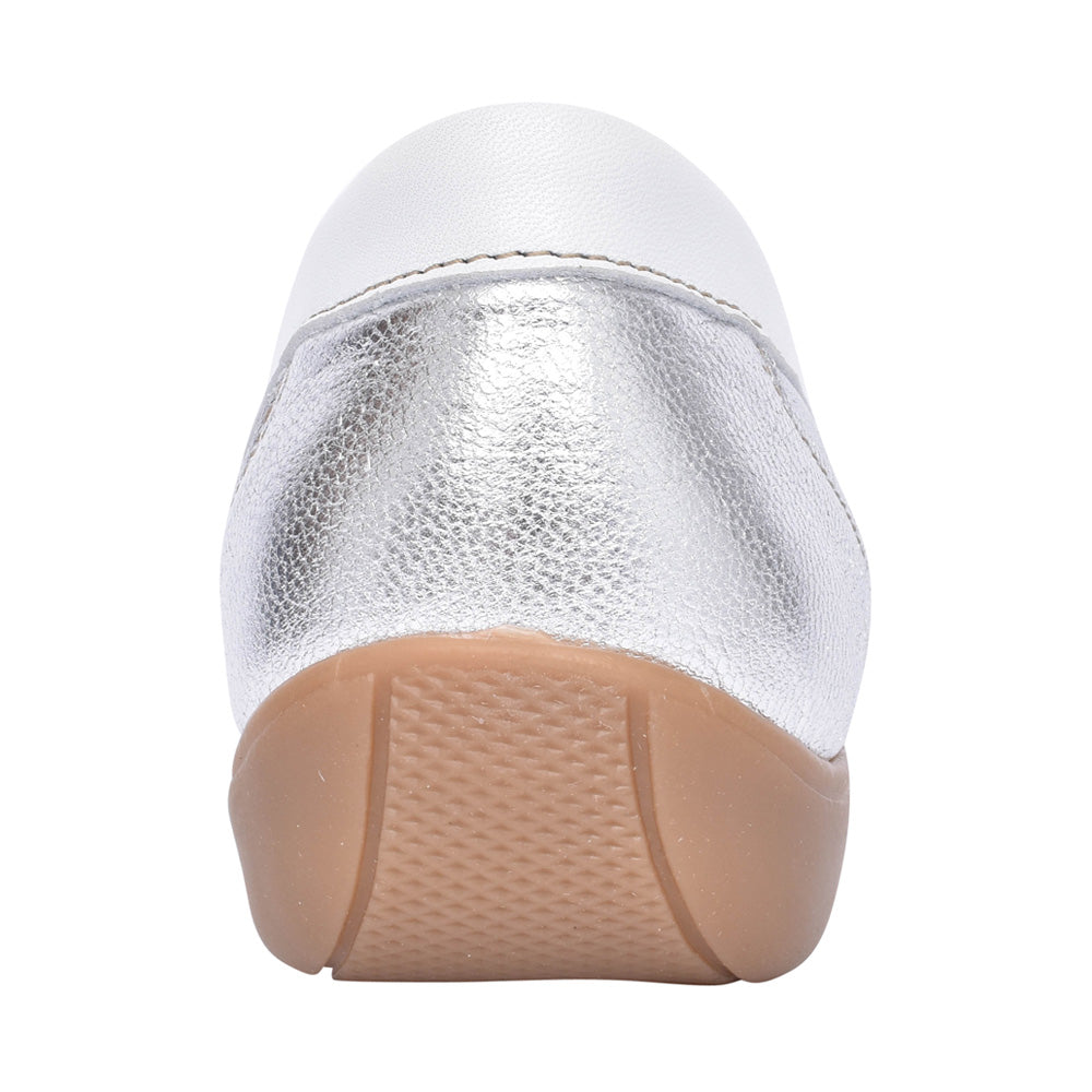 Ladies Bella Slip On Loafer In Silver