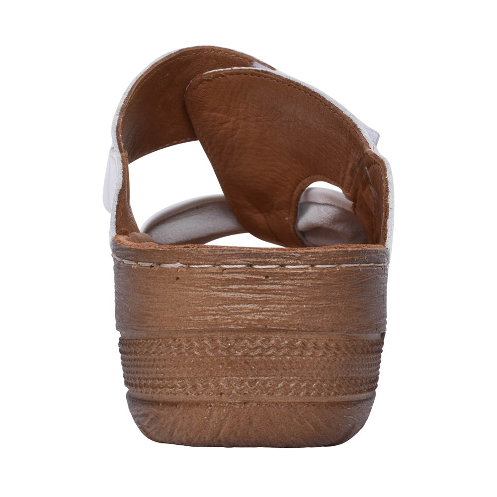 Ladies Lexi A6621 Bow Mule In White