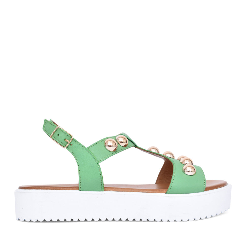 Ladies Summer A7365 Sandal In Emerald