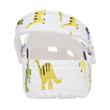 Boys 209695 Classic Dinosaur Print Clog In White Multi