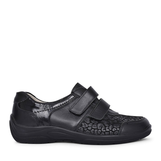Ladies 312h01 Hesna Velcro Shoe In Black Interest
