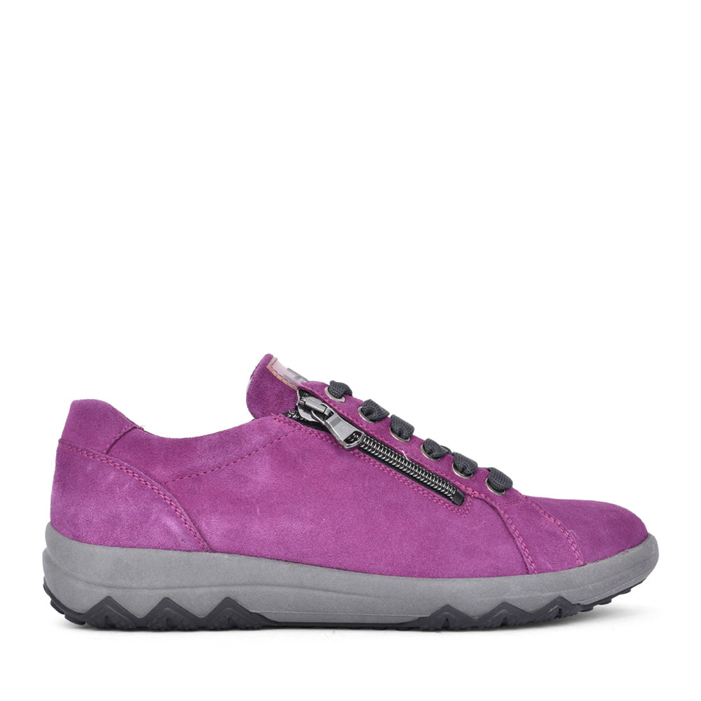 Ladies 961001 H-teresa Laced Trainer In Fuchsia