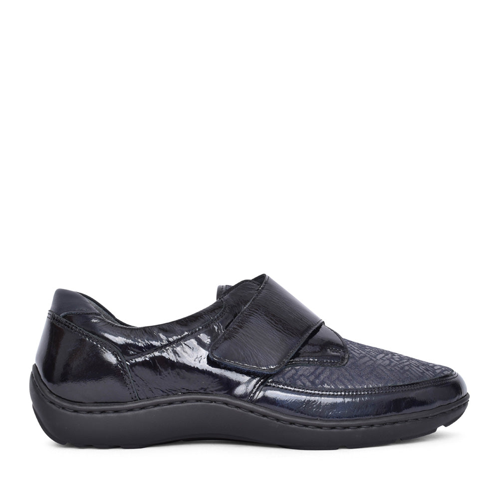 Ladies 496h31 Henni Velcro Shoe In Navy