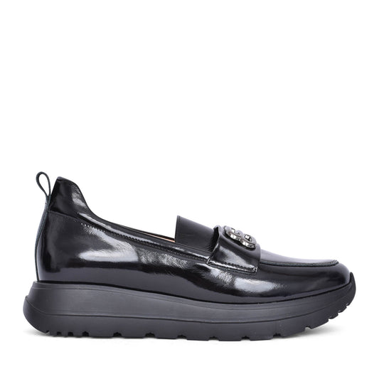 Ladies 6625 G-fit Slip-on Shoe In Blk Patent