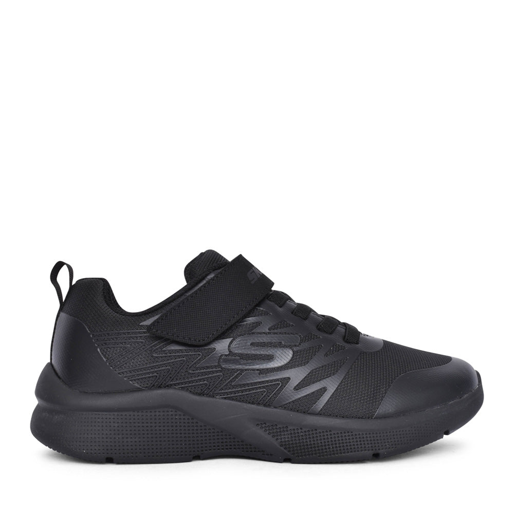 Boys 403770l Microspec-texlor Velcro Trainer In Black