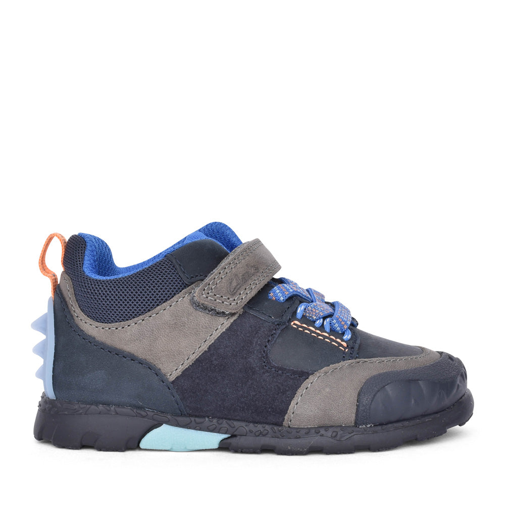 Boys Steggy2 Glow Navy Combi Ankle Boot In Kids F Fit