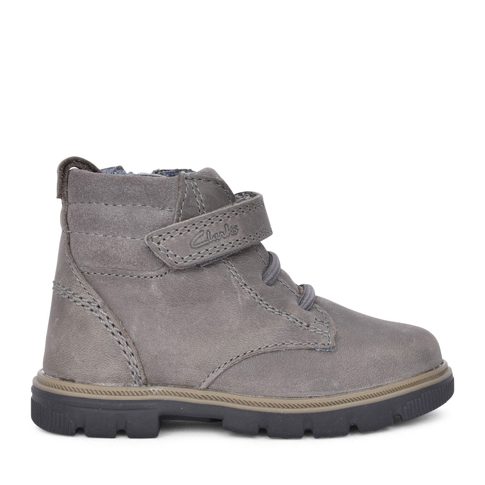 Boys Lorcam Trail T Dark Grey Ankle Boot In Kids G Fit
