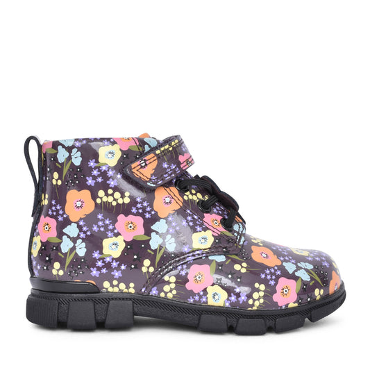 Girls Evyn Top T Plum Ankle Boot In Kids F Fit