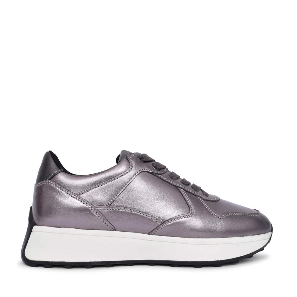 Ladies D46mda D Amabel Laced Trainer In Pewter