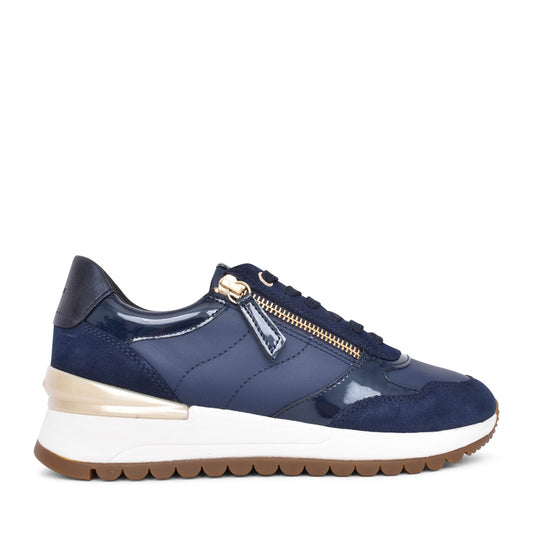 Ladies D4600a D Desya Laced Trainer In Navy