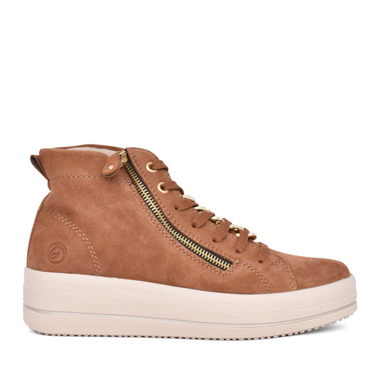 Ladies D1c07 Laced Ankle Boot In Tan
