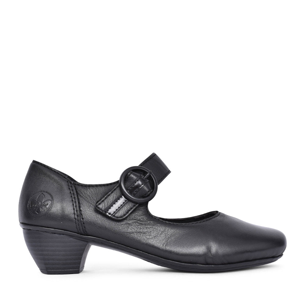 Ladies 41756 Low Heel Shoe In Black