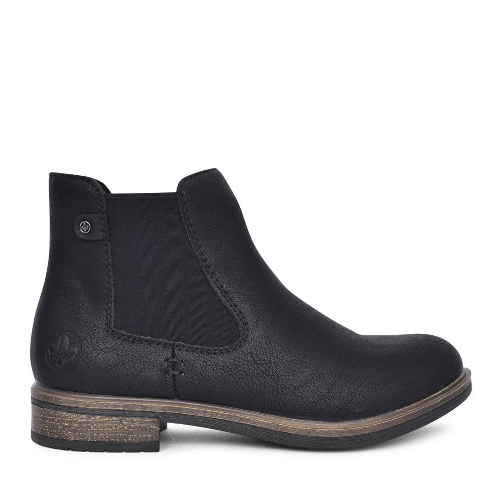 Ladies 72254 Chelsea Ankle Boot In Black