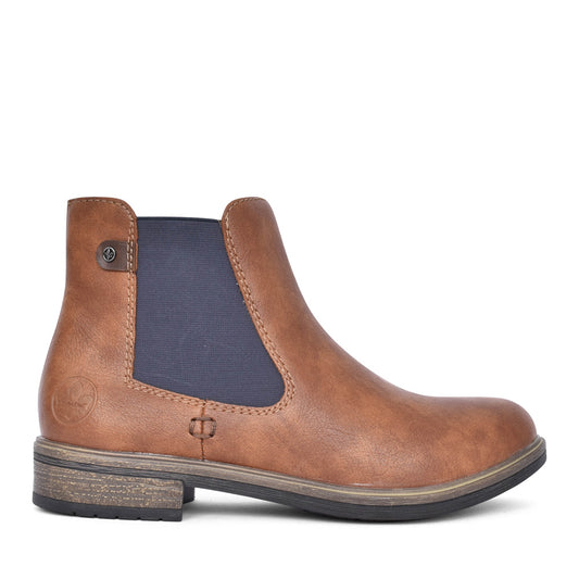 Ladies 72254 Chelsea Ankle Boot In Brown