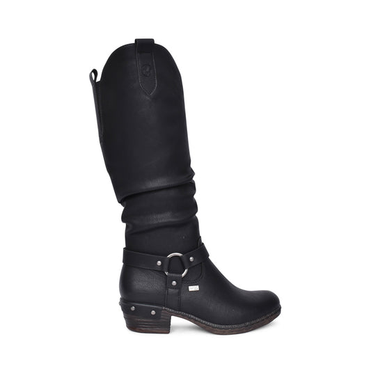Ladies 93670 Tex Long Leg Boot In Black