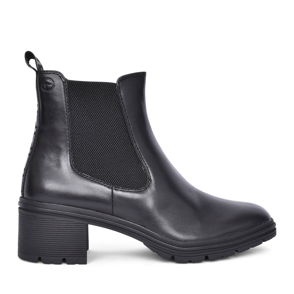 Ladies 1-25456 Chelsea Boot In Black