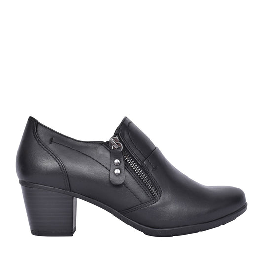 Ladies 8-24469 Medium Heel Court Shoe In Black