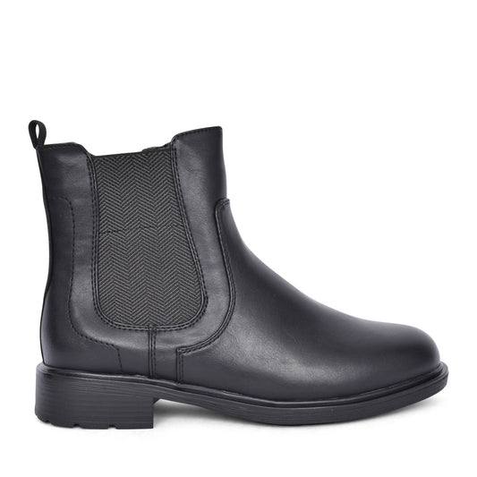 Ladies 8-25466 Chelsea Boot In Black