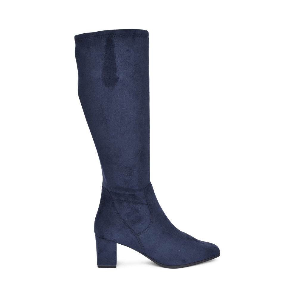 Ladies 9-25547 Long Leg Boot In Navy