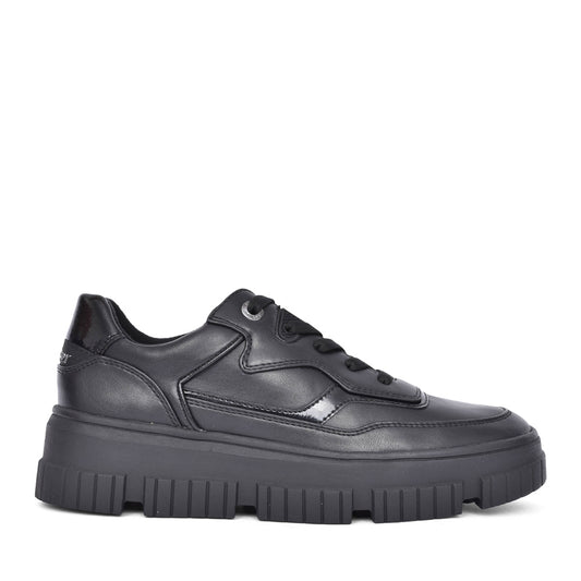 Ladies 5-23638 Laced Shoe In Black