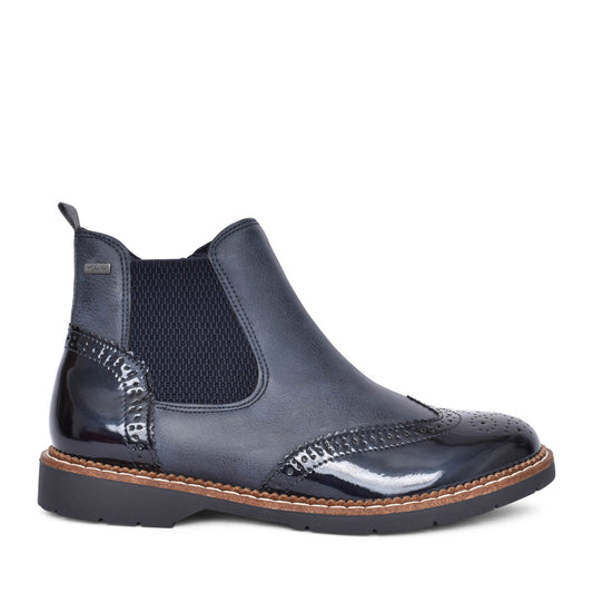 Ladies 5-25444 Chelsea Boot In Navy