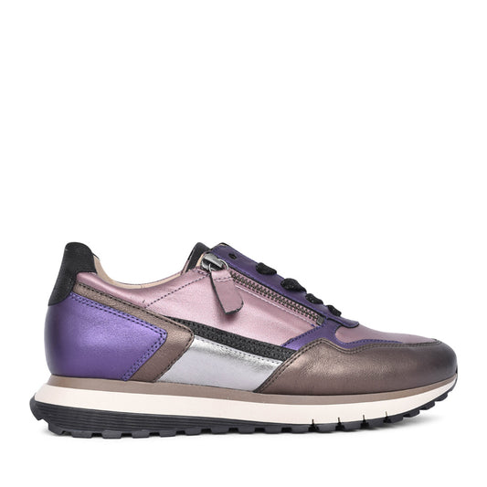 Ladies 56.378 Hollywell Laced Trainer In Purple