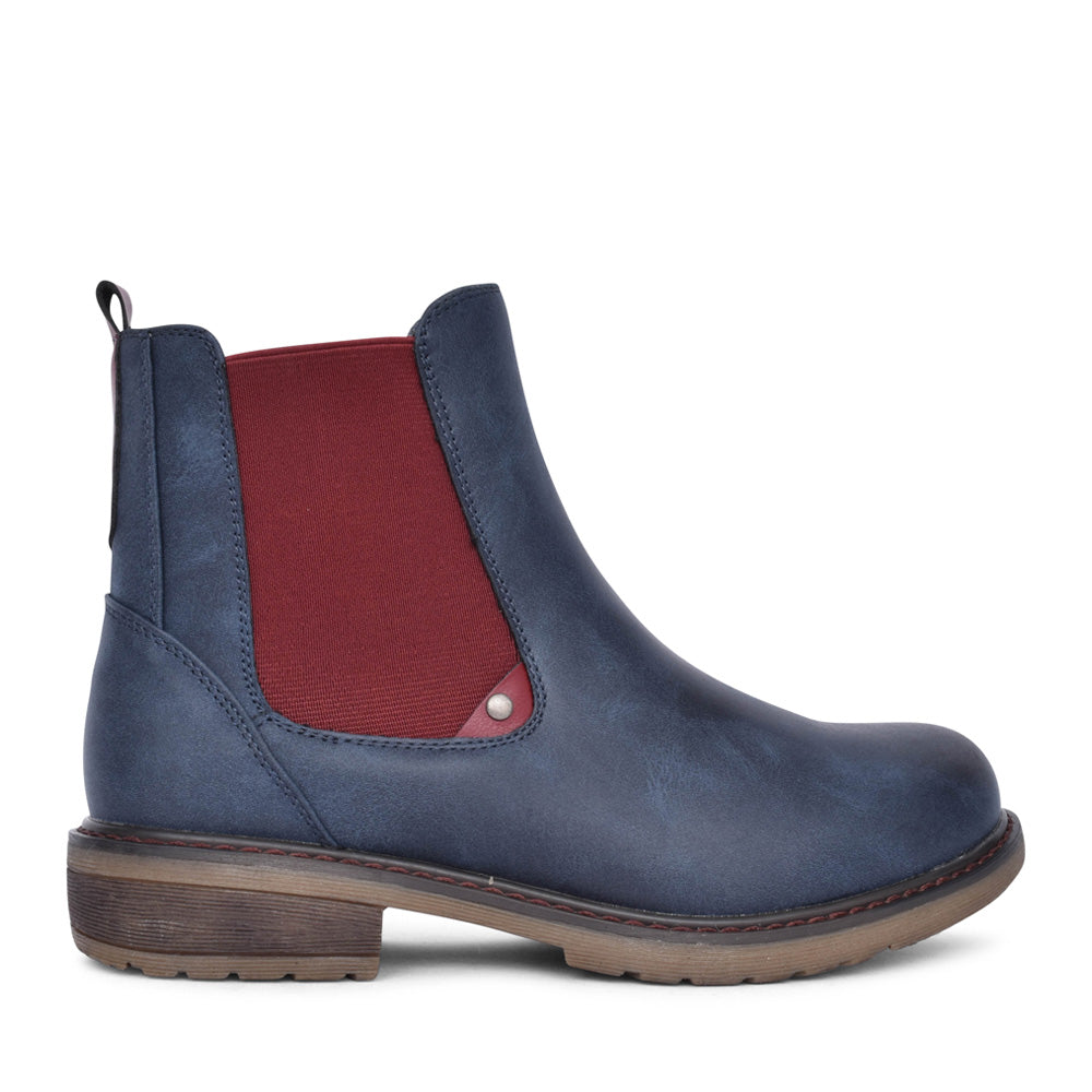 Ladies Suvi Glb130 Chelsea Boot In Navy