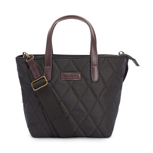 Ladies Lba0431 Mini Quilted Tote Bag In Olive