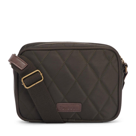 Ladies Lba0432 Quilted Cross Body Bag In Olive