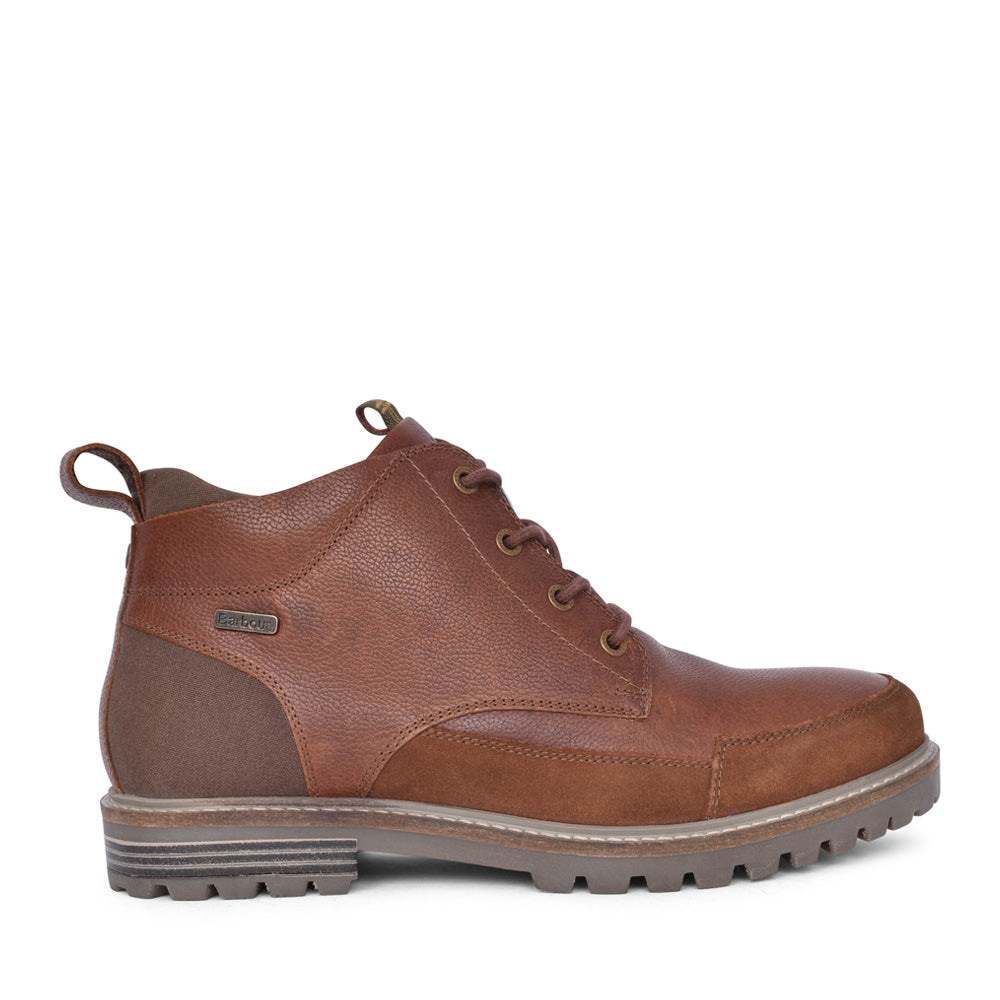 Mens Quartz Derby Boot In Teak