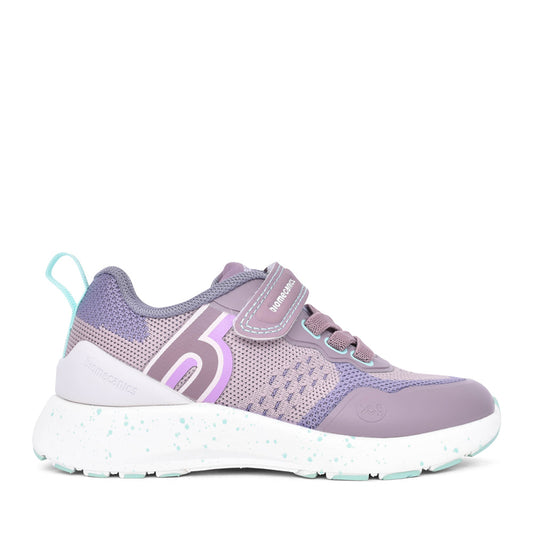 Girls 241271 Laced Trainer In Lilac