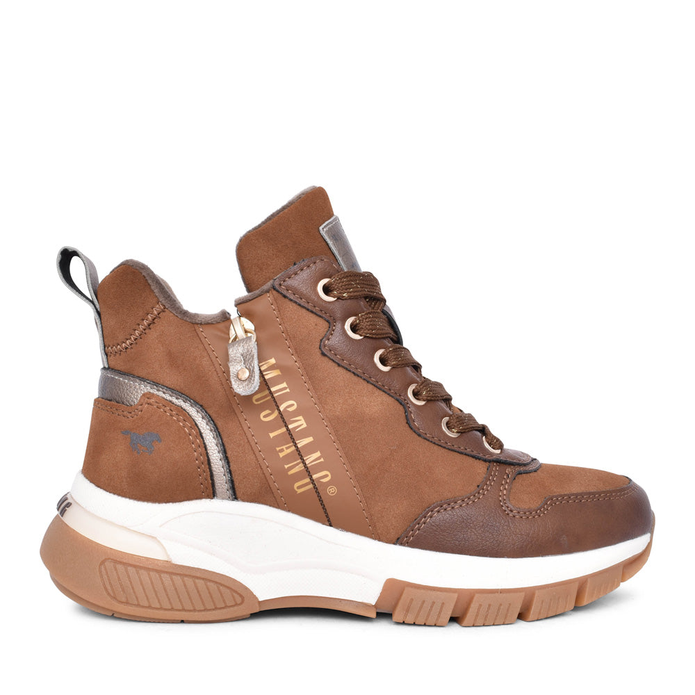 Ladies 1481501 Laced Ankle Boot In Cognac