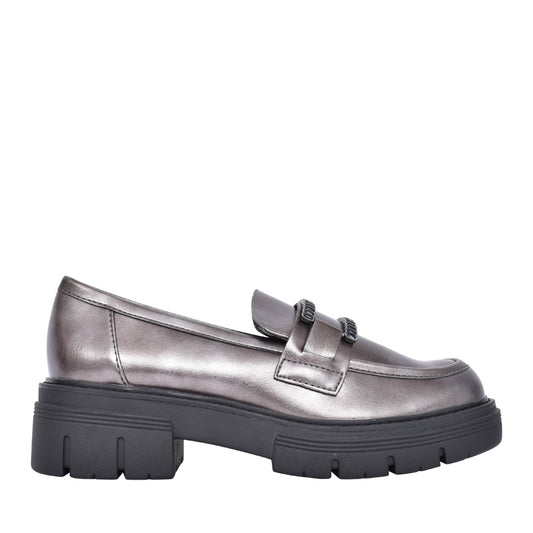Ladies 2-24710 Loafer In Pewter