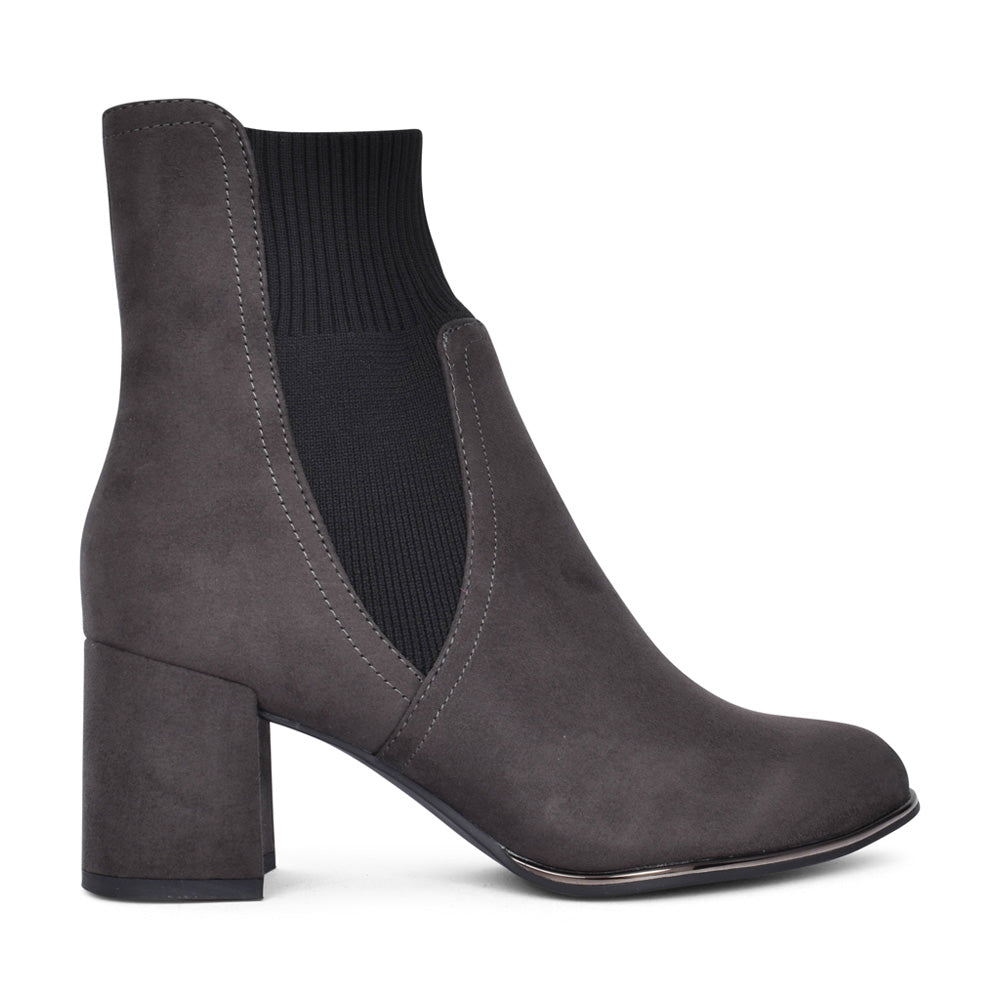 Ladies 2-25392 Ankle Boot In Dark Grey