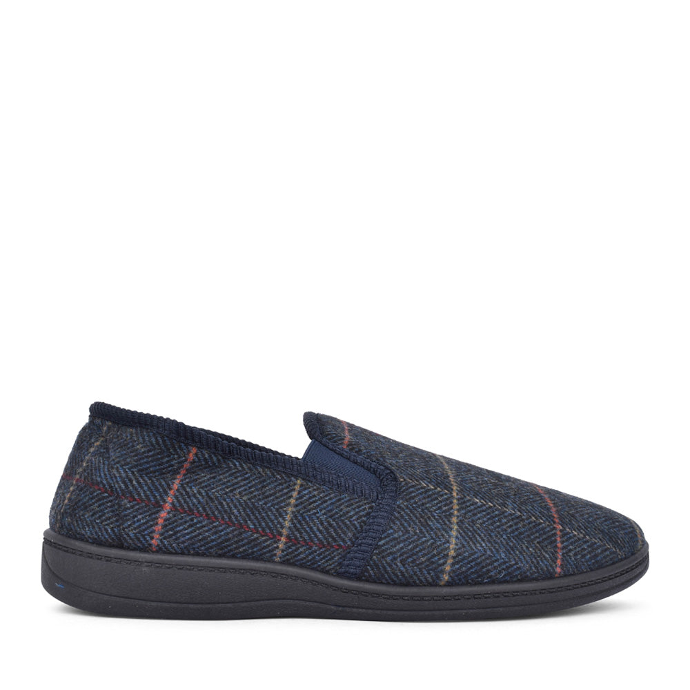 Mens Lawrence Full Slipper In Navy