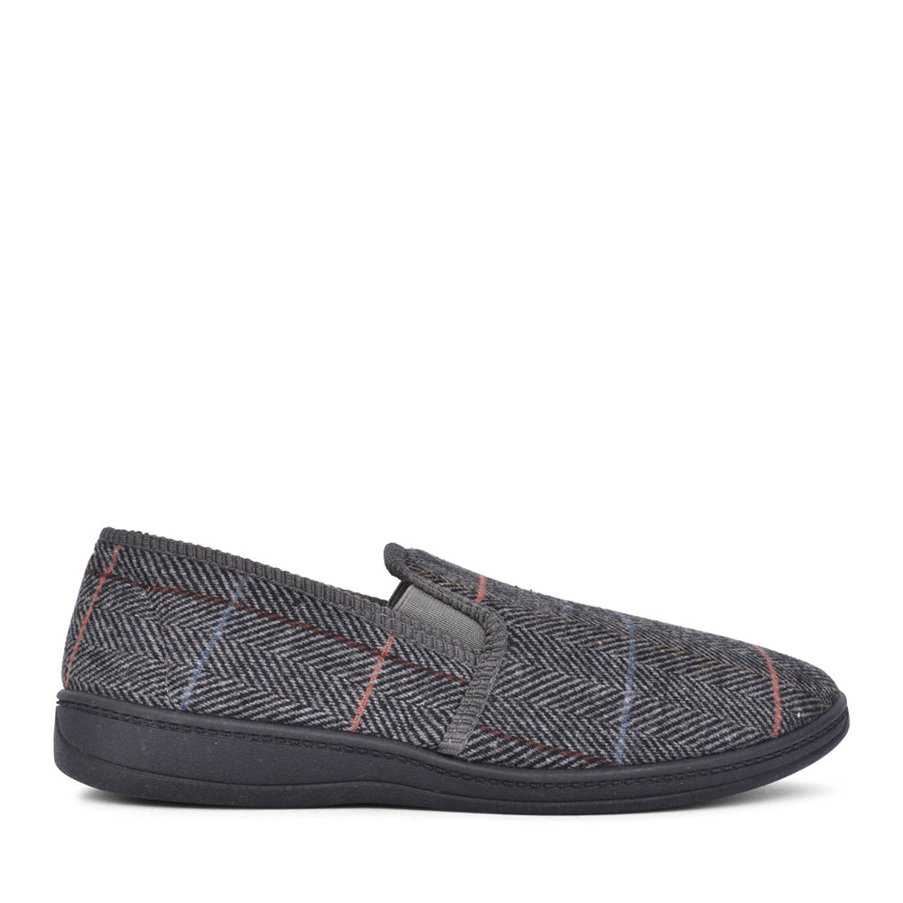 Mens Lawrence Full Slipper In Grey