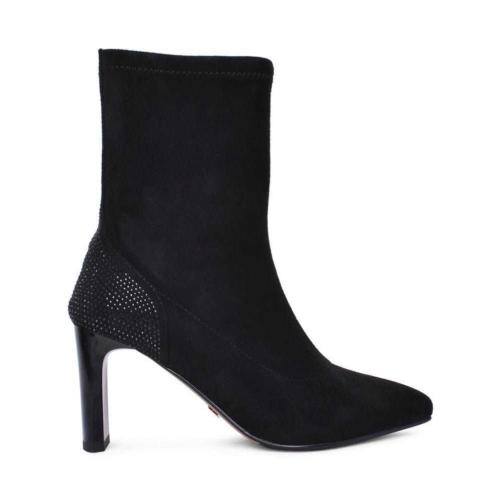 Ladies Fall To Pieces Calf Boot In Black