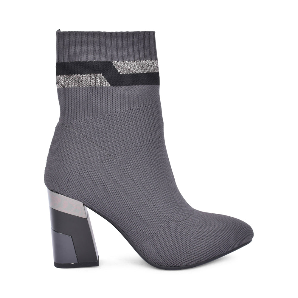Ladies 85794 Calf Boot In Grey